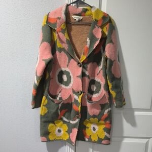 Davi&Dani Long 70s Style Cardigan